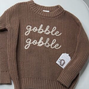 Chic Brown Gobble Gobble Sweater